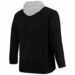 Men's Fanatics Branded Black Las Vegas Raiders Big & Tall Logo Hoodie Long Sleeve T-Shirt -Metaverse shop unnamed file 26287