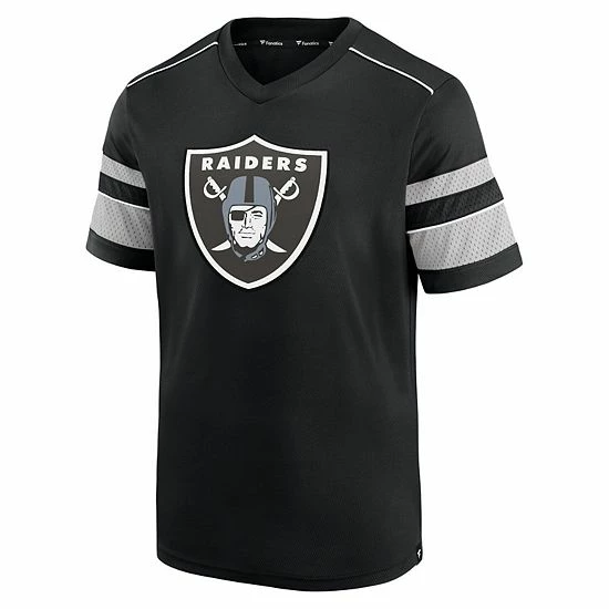 Men's Fanatics Branded Black Las Vegas Raiders Textured Hashmark V-Neck T-Shirt Men's Fanatics Branded Black Las Vegas Raiders Textured Hashmark V-Neck T-Shirt -Metaverse shop unnamed file 26308