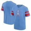 Men's Fanatics Branded Light Blue Houston Oilers Textured Throwback Hashmark V-Neck T-Shirt 2 Men's Fanatics Branded Light Blue Houston Oilers Textured Throwback Hashmark V-Neck T-Shirt -Metaverse shop unnamed file 26310
