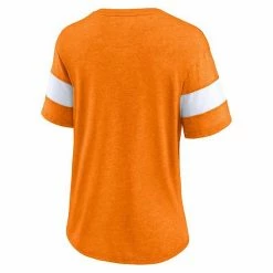 Women's Fanatics Branded Heathered Orange Tampa Bay Buccaneers Throwback Logo Tri-Blend Striped V-Neck T-Shirt 5 Women's Fanatics Branded Heathered Orange Tampa Bay Buccaneers Throwback Logo Tri-Blend Striped V-Neck T-Shirt -Metaverse shop unnamed file 26340