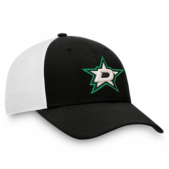 Men's Fanatics Branded Black/White Dallas Stars Prep Squad Flex Hat 6 Men's Fanatics Branded Black/White Dallas Stars Prep Squad Flex Hat - Image 4