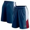 Men's Fanatics Branded Navy Houston Texans Prep Colorblock Shorts