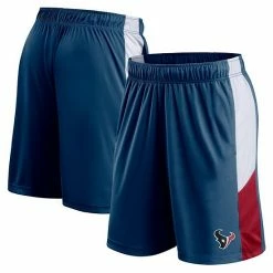 Men's Fanatics Branded Navy Houston Texans Prep Colorblock Shorts