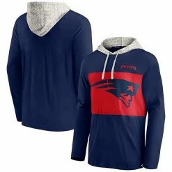 Men's Fanatics Branded Navy New England Patriots Long Sleeve Hoodie T-Shirt -Metaverse shop unnamed file 2641