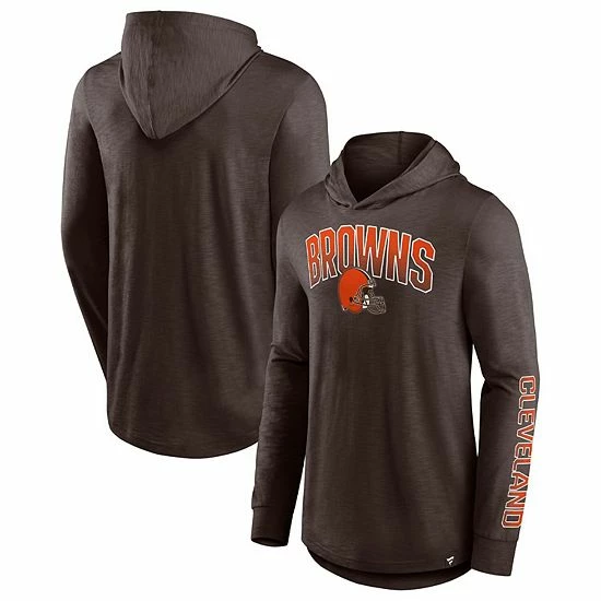 Men's Fanatics Branded Brown Cleveland Browns Front Runner Pullover Hoodie Men's Fanatics Branded Brown Cleveland Browns Front Runner Pullover Hoodie -Metaverse shop unnamed file 2643