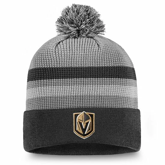 Men's Fanatics Branded Gray Vegas Golden Knights Authentic Pro Home Ice Cuffed Knit Hat with Pom Men's Fanatics Branded Gray Vegas Golden Knights Authentic Pro Home Ice Cuffed Knit Hat With Pom -Metaverse shop unnamed file 26467