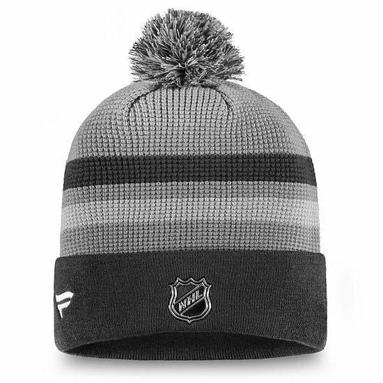 Men's Fanatics Branded Gray Vegas Golden Knights Authentic Pro Home Ice Cuffed Knit Hat with Pom Men's Fanatics Branded Gray Vegas Golden Knights Authentic Pro Home Ice Cuffed Knit Hat With Pom -Metaverse shop unnamed file 26468