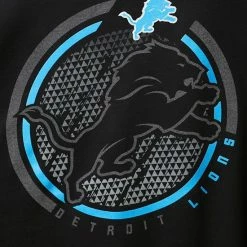 Men's Fanatics Branded Black Detroit Lions Big & Tall Color Pop Long Sleeve T-Shirt -Metaverse shop unnamed file 26477
