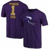 Men's Fanatics Branded Heathered Purple Minnesota Vikings Greatest Dad Retro Tri-Blend T-Shirt