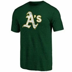 Men's Fanatics Branded Green Oakland Athletics Weathered Official Logo Tri-Blend T-Shirt 4 Men's Fanatics Branded Green Oakland Athletics Weathered Official Logo Tri-Blend T-Shirt -Metaverse shop unnamed file 26565