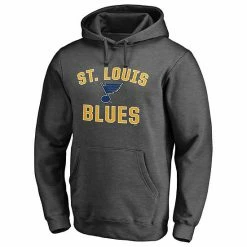 Men's Fanatics Branded Heathered Charcoal St. Louis Blues Victory Arch Pullover Hoodie -Metaverse shop unnamed file 26575