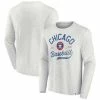 Men's Fanatics Branded Heathered Gray Chicago Cubs True Classics Game Maker Long Sleeve T-Shirt -Metaverse shop unnamed file 26668