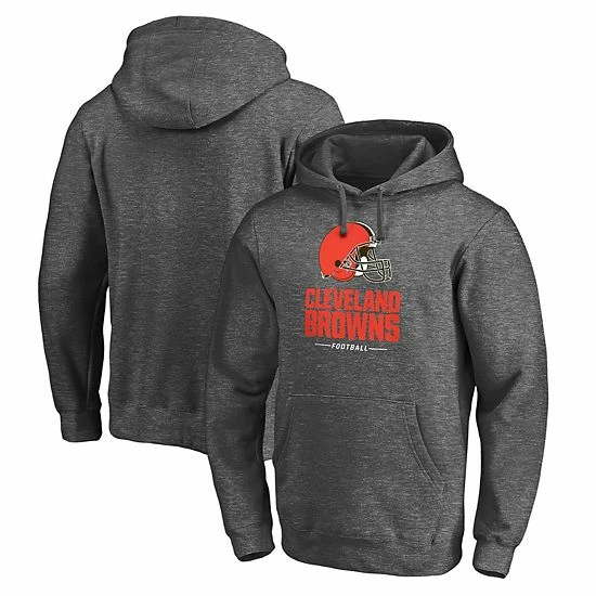 Men's Fanatics Branded Heathered Charcoal Cleveland Browns Big & Tall Team Lockup Pullover Hoodie 3 Men's Fanatics Branded Heathered Charcoal Cleveland Browns Big & Tall Team Lockup Pullover Hoodie