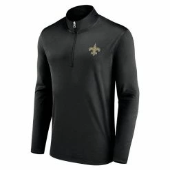 Men's Fanatics Branded Black New Orleans Saints Underdog Quarter-Zip Jacket -Metaverse shop unnamed file 26733