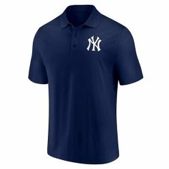 Men's Fanatics Branded Navy/Gray New York Yankees Primary Logo Polo Combo Set -Metaverse shop unnamed file 26747