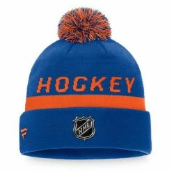 Men's Fanatics Branded Royal/Orange New York Islanders Authentic Pro Team Locker Room Cuffed Knit Hat With Pom 4 Men's Fanatics Branded Royal/Orange New York Islanders Authentic Pro Team Locker Room Cuffed Knit Hat With Pom -Metaverse shop unnamed file 26781