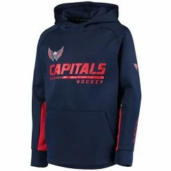 Youth Fanatics Branded Navy Washington Capitals Authentic Pro Raglan Pullover Hoodie -Metaverse shop unnamed file 26784