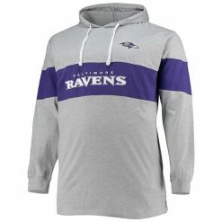 Men's Fanatics Branded Lamar Jackson Heathered Gray Baltimore Ravens Big & Tall Player Name & Number Pullover Hoodie -Metaverse shop unnamed file 26795