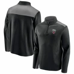 Men's Fanatics Branded Black D.C. United Primary Logo 1/4-Zip Fleece Jacket