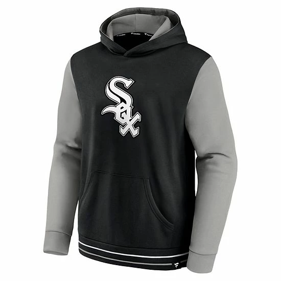 Men's Fanatics Branded Black/Gray Chicago White Sox Last Whistle Pullover Hoodie Men's Fanatics Branded Black/Gray Chicago White Sox Last Whistle Pullover Hoodie -Metaverse shop unnamed file 26842