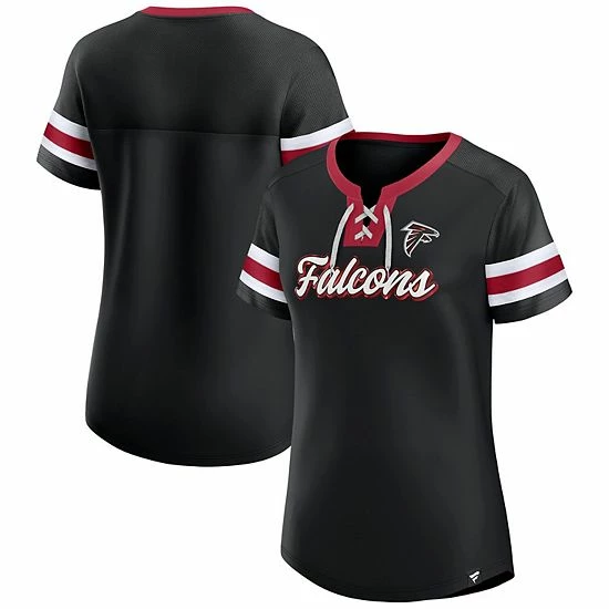 Women's Fanatics Branded Black Atlanta Falcons Original State Lace-Up T-Shirt Women's Fanatics Branded Black Atlanta Falcons Original State Lace-Up T-Shirt -Metaverse shop unnamed file 26861