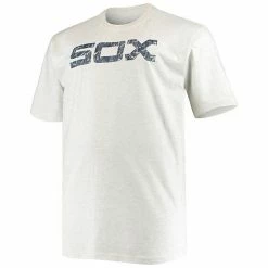 Men's Fanatics Branded Heathered Oatmeal Chicago White Sox Big & Tall Cooperstown Collection Arch T-Shirt -Metaverse shop unnamed file 26866