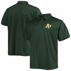 Men's Fanatics Branded Green Oakland Athletics Big & Tall Solid Birdseye Polo -Metaverse shop unnamed file 26869