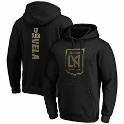 Men's Fanatics Branded Carlos Vela Black LAFC Playmaker Name And Number Pullover Hoodie -Metaverse shop unnamed file 26873