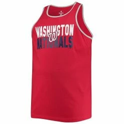 Men's Fanatics Branded Red/Gray Washington Nationals Big & Tall Muscle Tank Top 4 Men's Fanatics Branded Red/Gray Washington Nationals Big & Tall Muscle Tank Top -Metaverse shop unnamed file 26878