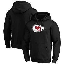 Men's Fanatics Branded Black Kansas City Chiefs Team Logo Pullover Hoodie