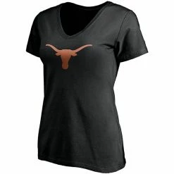 Women's Fanatics Branded Black Texas Longhorns Primary Logo V-Neck T-Shirt 4 Women's Fanatics Branded Black Texas Longhorns Primary Logo V-Neck T-Shirt -Metaverse shop unnamed file 26923