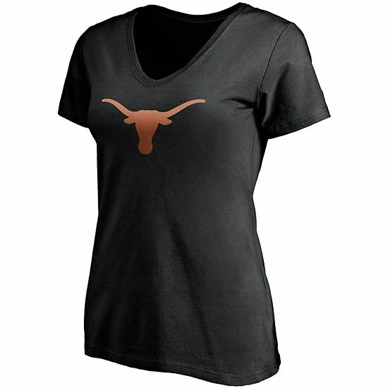 Women's Fanatics Branded Black Texas Longhorns Primary Logo V-Neck T-Shirt Women's Fanatics Branded Black Texas Longhorns Primary Logo V-Neck T-Shirt -Metaverse shop unnamed file 26923