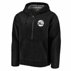 Men's Fanatics Branded Black Philadelphia 76ers Sherpa Half-Zip Hoodie 4 Men's Fanatics Branded Black Philadelphia 76ers Sherpa Half-Zip Hoodie -Metaverse shop unnamed file 26931
