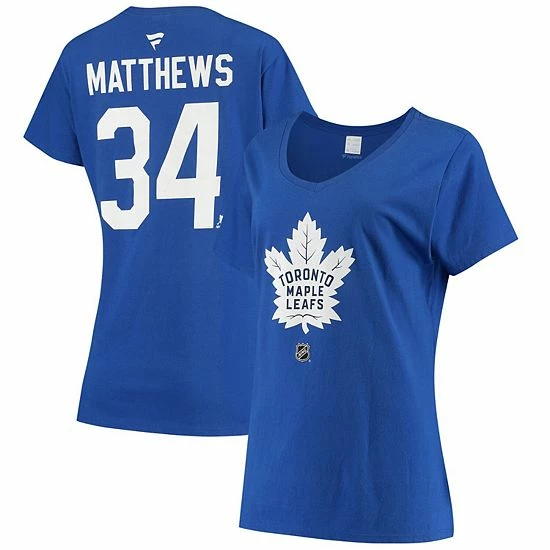 Women's Fanatics Branded Auston Matthews Blue Toronto Maple Leafs Name and Number V-Neck T-Shirt Women's Fanatics Branded Auston Matthews Blue Toronto Maple Leafs Name And Number V-Neck T-Shirt -Metaverse shop unnamed file 26933