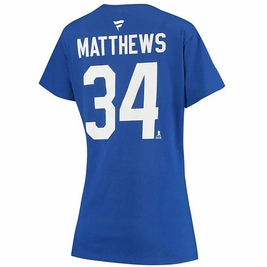 Women's Fanatics Branded Auston Matthews Blue Toronto Maple Leafs Name and Number V-Neck T-Shirt Women's Fanatics Branded Auston Matthews Blue Toronto Maple Leafs Name And Number V-Neck T-Shirt -Metaverse shop unnamed file 26935