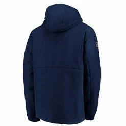 Men's Fanatics Branded Blue New York Rangers Authentic Pro Rink Parka Full-Zip Hooded Jacket -Metaverse shop unnamed file 26938