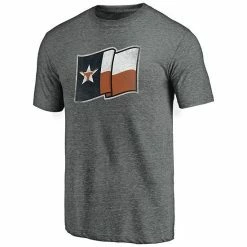 Men's Fanatics Branded Heathered Gray Texas Longhorns Hometown Tri-Blend T-Shirt -Metaverse shop unnamed file 26974