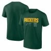 Men's Fanatics Branded Aaron Rodgers Green Green Bay Packers Name & Number Team T-Shirt