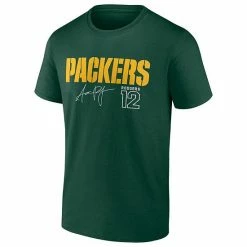 Men's Fanatics Branded Aaron Rodgers Green Green Bay Packers Name & Number Team T-Shirt -Metaverse shop unnamed file 27012
