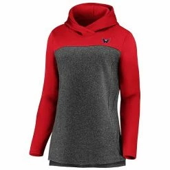 Women's Fanatics Branded Heathered Charcoal/Red Washington Capitals Chiller Fleece Pullover Hoodie 3 Women's Fanatics Branded Heathered Charcoal/Red Washington Capitals Chiller Fleece Pullover Hoodie -Metaverse shop unnamed file 27037