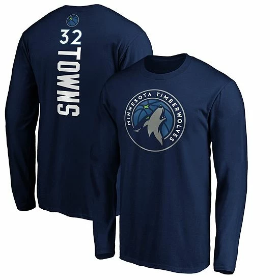 Men's Fanatics Branded Karl-Anthony Towns Navy Minnesota Timberwolves Team Playmaker Name & Number Long Sleeve T-Shirt Men's Fanatics Branded Karl-Anthony Towns Navy Minnesota Timberwolves Team Playmaker Name & Number Long Sleeve T-Shirt -Metaverse shop unnamed file 27080