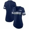 Women's Fanatics Branded College Navy Seattle Seahawks Speed Tested V-Neck T-Shirt -Metaverse shop unnamed file 27094