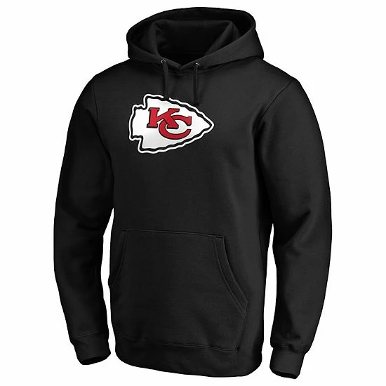 Men's Fanatics Branded Black Kansas City Chiefs Team Logo Pullover Hoodie 5 Men's Fanatics Branded Black Kansas City Chiefs Team Logo Pullover Hoodie - Image 3