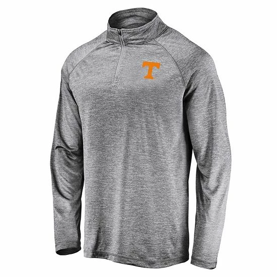 Men's Fanatics Branded Gray Tennessee Volunteers Striated Raglan Quarter-Zip Jacket Men's Fanatics Branded Gray Tennessee Volunteers Striated Raglan Quarter-Zip Jacket -Metaverse shop unnamed file 2713