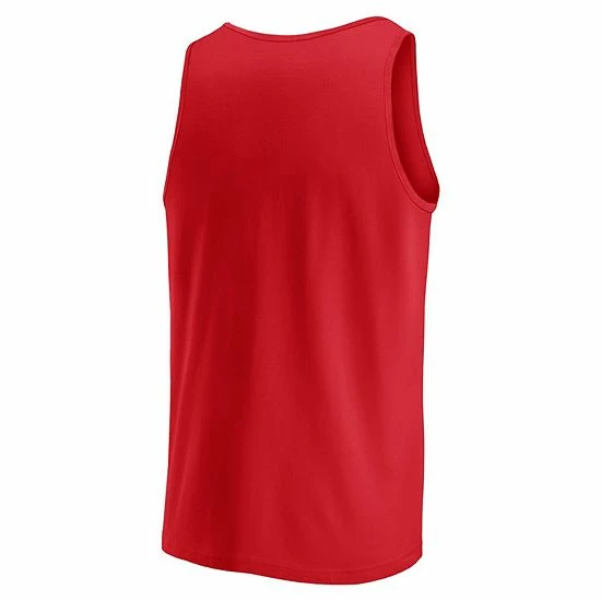 Men's Fanatics Branded Red Wisconsin Badgers Perfect Changeover Tank Top 6 Men's Fanatics Branded Red Wisconsin Badgers Perfect Changeover Tank Top - Image 4