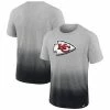 Men's Fanatics Branded Heathered Gray/Black Kansas City Chiefs Team Ombre T-Shirt -Metaverse shop unnamed file 27163