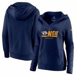Women's Fanatics Branded Navy Nashville Predators Authentic Pro Secondary Logo V-Neck Pullover Hoodie 3 Women's Fanatics Branded Navy Nashville Predators Authentic Pro Secondary Logo V-Neck Pullover Hoodie -Metaverse shop unnamed file 27192