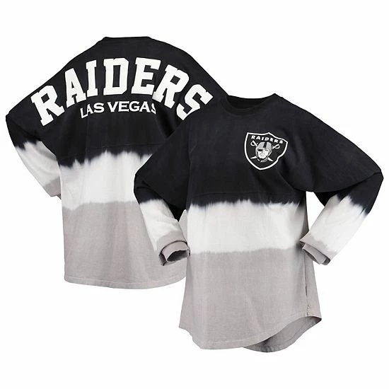 Women's Fanatics Branded Black/White Las Vegas Raiders Ombre Long Sleeve T-Shirt Women's Fanatics Branded Black/White Las Vegas Raiders Ombre Long Sleeve T-Shirt -Metaverse shop unnamed file 27197