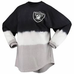 Women's Fanatics Branded Black/White Las Vegas Raiders Ombre Long Sleeve T-Shirt 3 Women's Fanatics Branded Black/White Las Vegas Raiders Ombre Long Sleeve T-Shirt -Metaverse shop unnamed file 27198