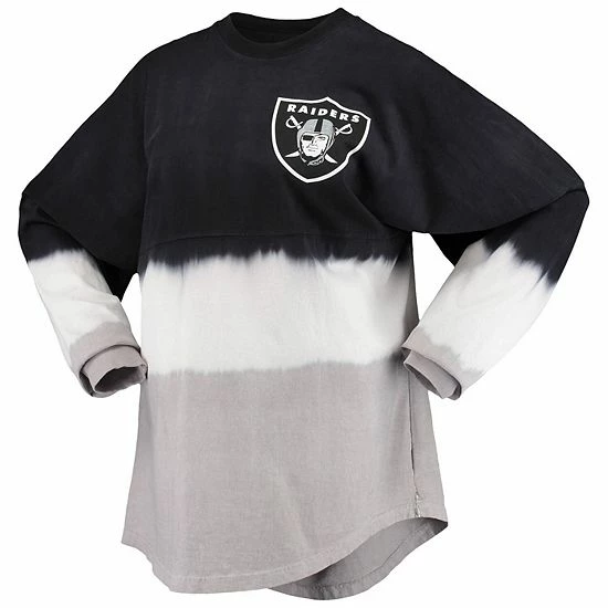 Women's Fanatics Branded Black/White Las Vegas Raiders Ombre Long Sleeve T-Shirt Women's Fanatics Branded Black/White Las Vegas Raiders Ombre Long Sleeve T-Shirt -Metaverse shop unnamed file 27198